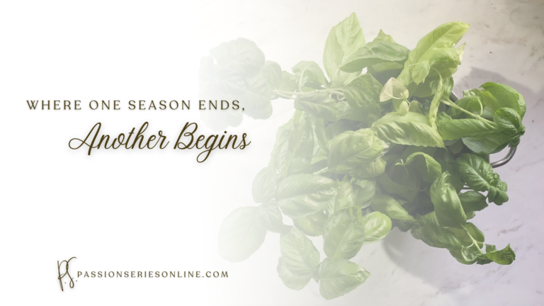 Where One Season Ends, Another Begins.